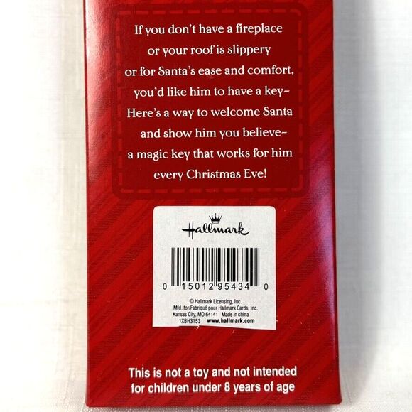Hallmark Santa's Magical Key Brass Santa Claus Christmas Ornament Decor Open Box - Picture 3 of 3